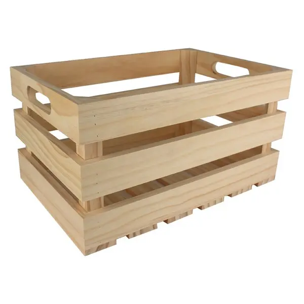 Caisse de rangement vintage, en bois L 27 x 17 x H. 14cm