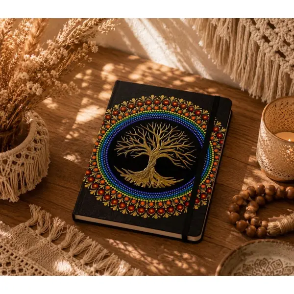Carnet a4 arbre de vie mandala – 50 pages blanches