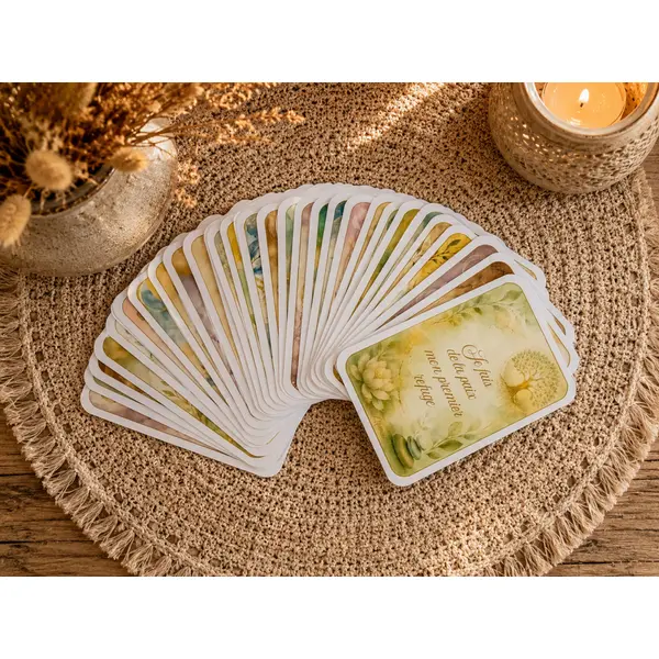 Lot de 30 cartes d'affirmations positives – développement personnel – cartes de motivation et de bien-être