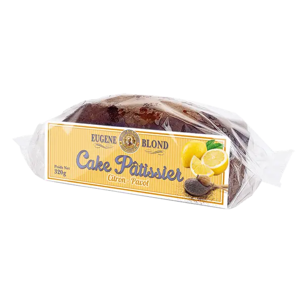 Cake pâtissier au citron et au pavot - 320g