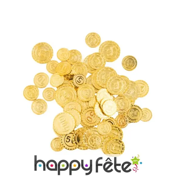 Fausse monnaie dorée de pirate