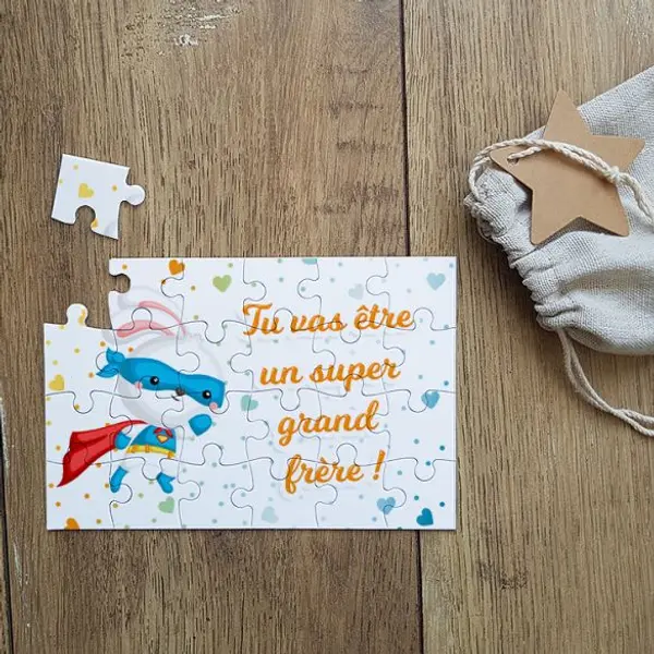 Puzzle personnalisable pour super grand frère !