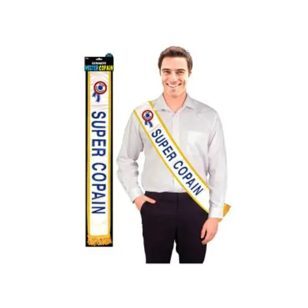 Echarpe Mister Super Copain Bleue