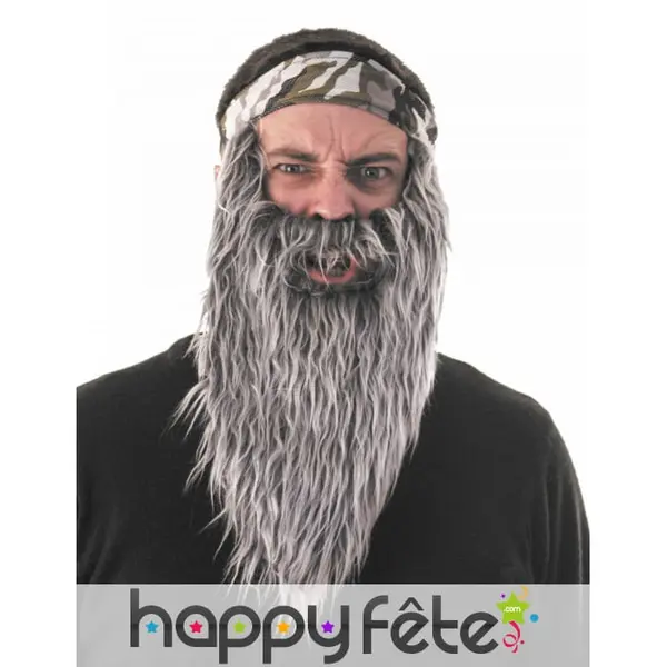 Grosse Barbe moustache grise