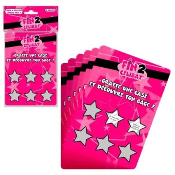 6 Cartes à Gratter - Enterrement de Vie de Jeune Fille
