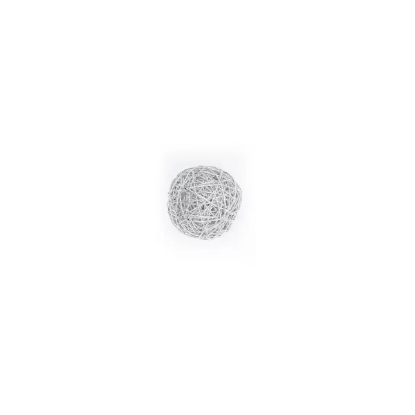Boule en fil métallique argenté