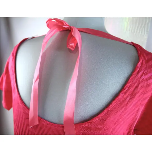 Robe courte dos nu "fuchsia vintage 90s"