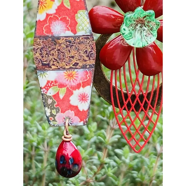 Boucles asymétriques flowers