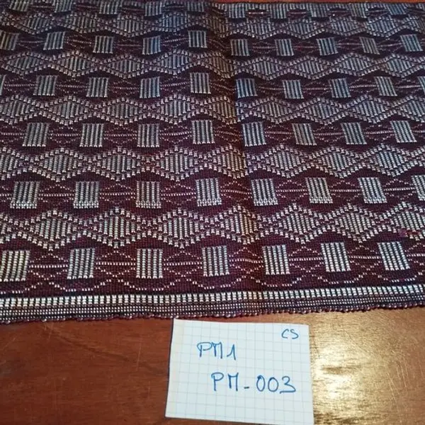 Pm1-003 - véritable bande de pagne manjak tissé coton/soie