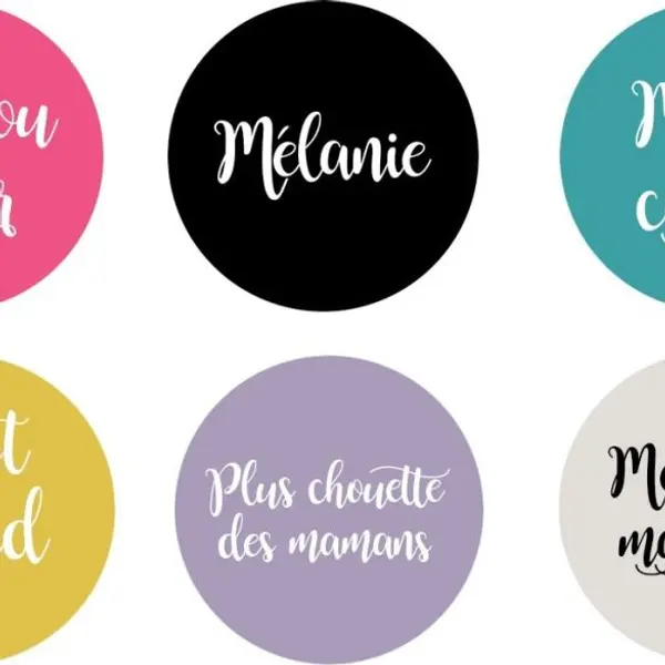 Accroche sac personnalisable avec prénom ou petit texte (+ pochette cadeau)