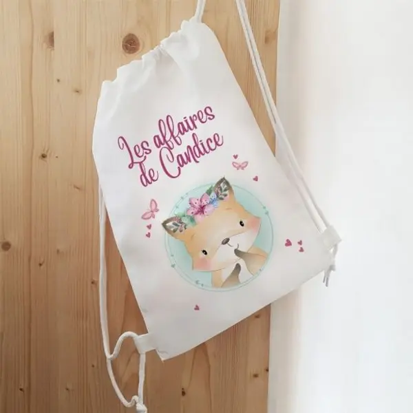 Sac de sport enfant personnalisable Renarde