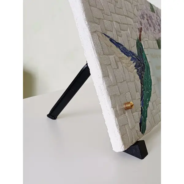 Plaque funéraire en mosaïque personnalisable avec message gravé