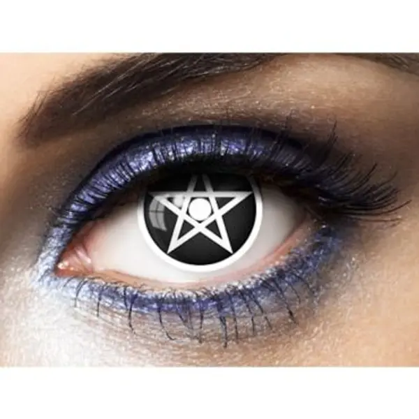 Lentilles " Pentagram " - Noir et Blanc (sans correction) - 1 an