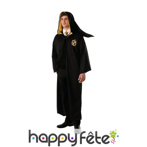 Robe de sorcier Poufsouffle pour adulte