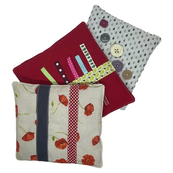 Coussins sensoriels (lot de 6) - activité tactile / sensorielle / de toucher - montessori