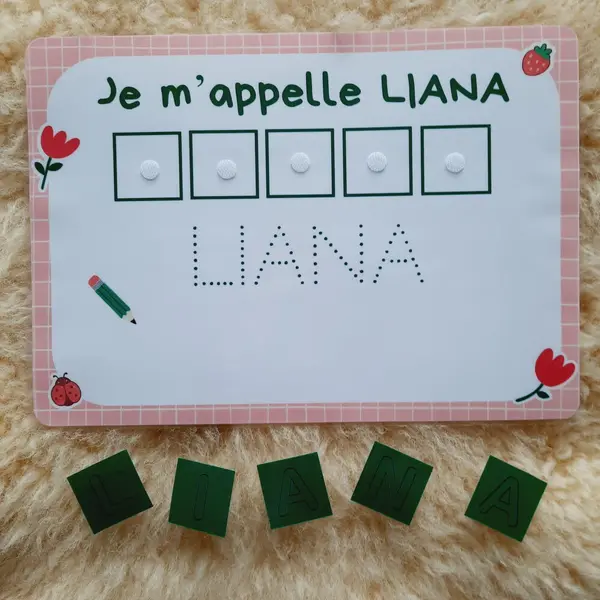 J'écris mon prénom- apprendre à reconnaître et écrire son prénom - graphisme maternelle