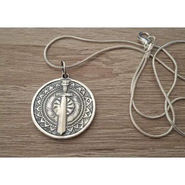 Pendentif en argent sterling vardan mamikonyan & signe de l’éternité