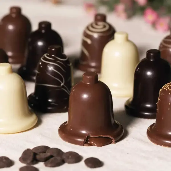 Moule chocolat en 3 parties Petites cloches