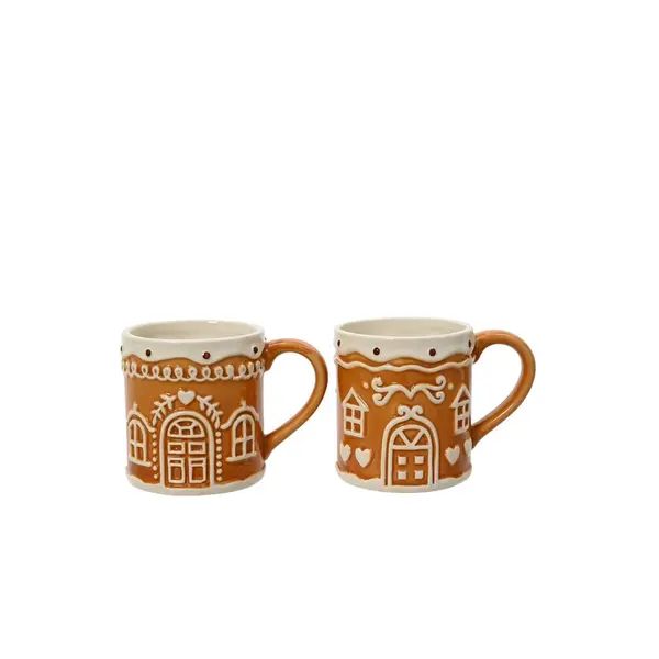 2 Mugs pain d'épices 10 cm