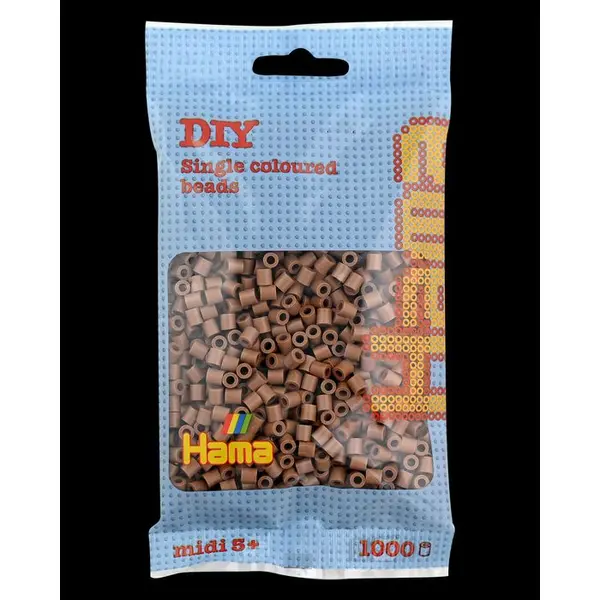 Sachet d'environ 1000 perles Midi, marron chocolat