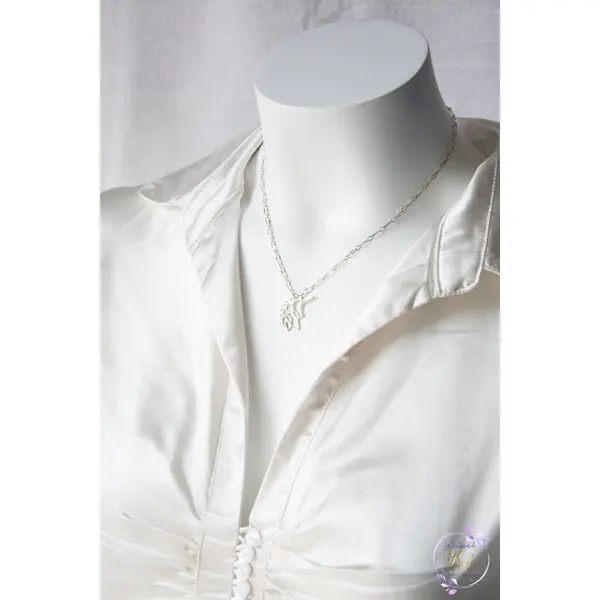 Collier "lunaria" code : destock50 argent 925 43 cm bijoux femme assembler mains (a267)