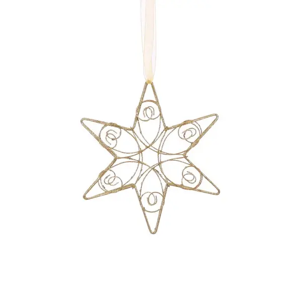 Suspension de Noël : étoile ajourée - D.20cm