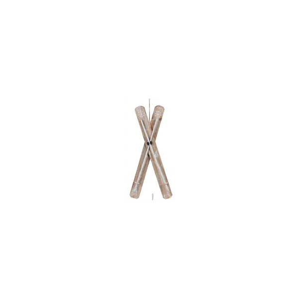 Suspension skis en bois blanc