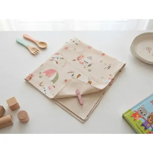 Serviette de table pour enfants motifs animaux