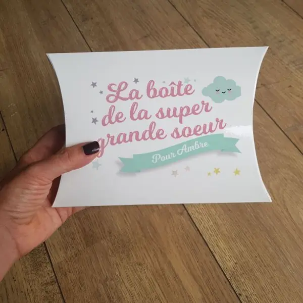 Boîte à grande soeur vide personnalisable