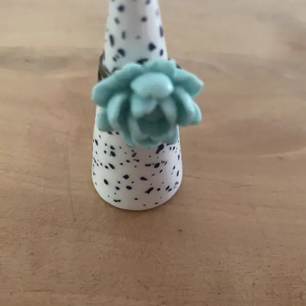 Bague réglable fleur