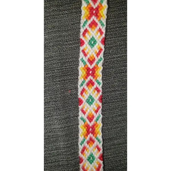 Bracelet brésilien "clarté reggae" blanc