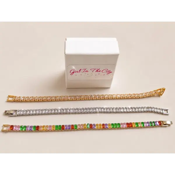 Bracelet cristaux de verres| | bracelet acier inoxydable strass élégant femme | bijou mariage soirée | cadeau femme