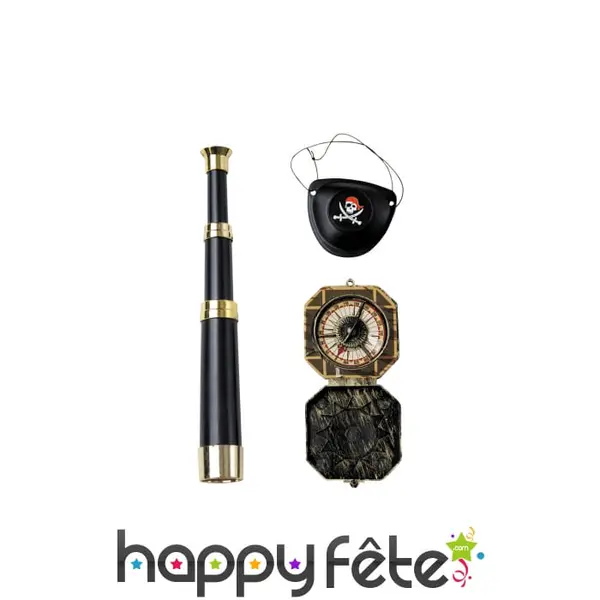 Ensemble d'accessoires de pirate pour adulte