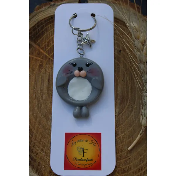Worry stone porte clés