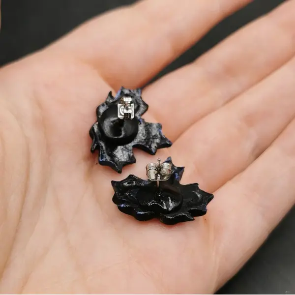 Puces d'oreilles feuilles - boucles d'oreilles d'automne - bijoux pour fée de la nature