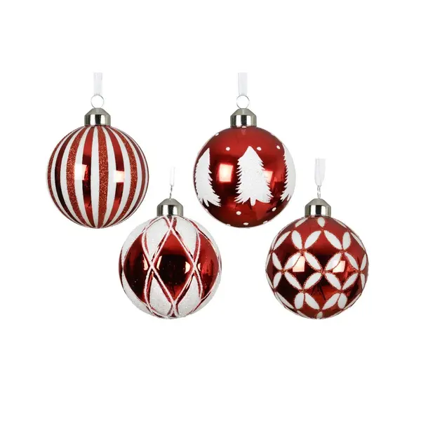 Boules en verre assorties