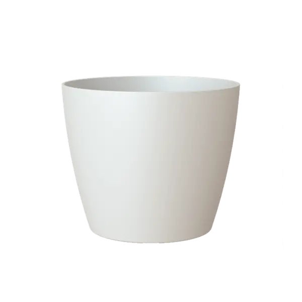 Cache-pot d'intérieur San Remo en plastique blanc Ø6cm