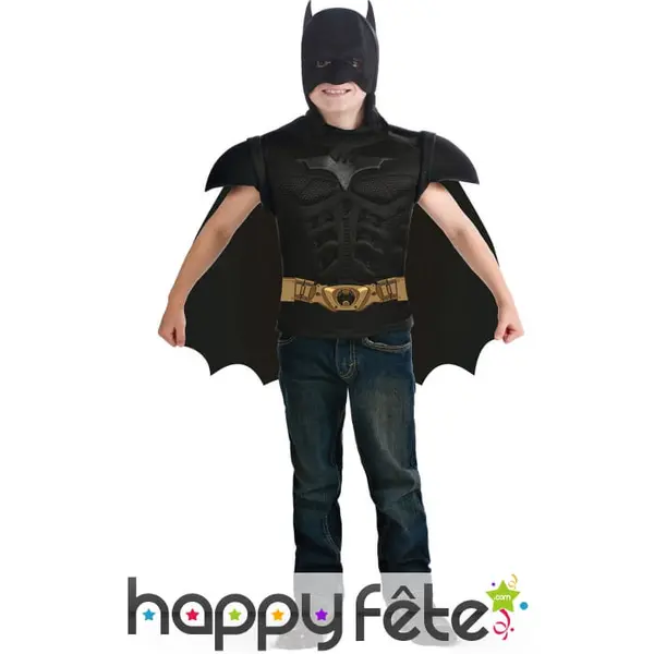 Déguisement de batman avec Plastron pour enfant