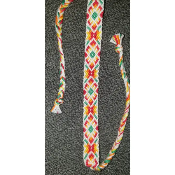 Bracelet brésilien "clarté reggae" blanc