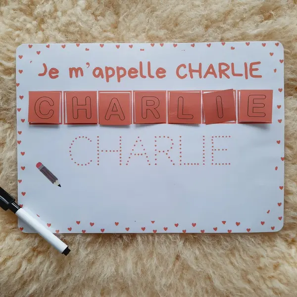 J'écris mon prénom- apprendre à reconnaître et écrire son prénom - graphisme maternelle