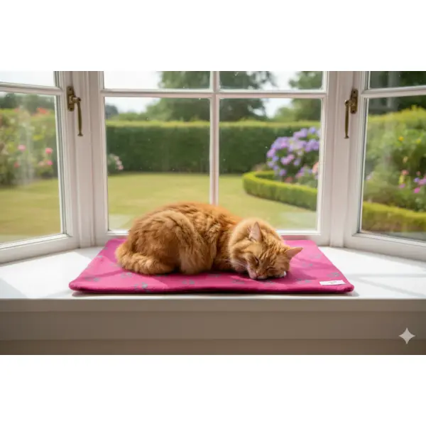 Tapis pour chat moelleux en polaire – couchage lavable – pièce unique