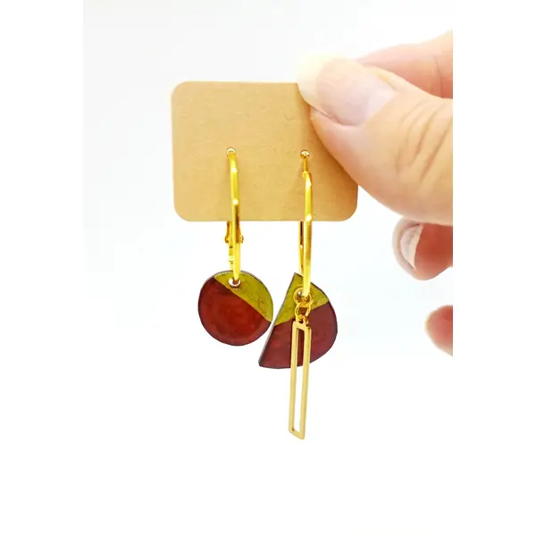 Boucles d'oreilles créoles fait main