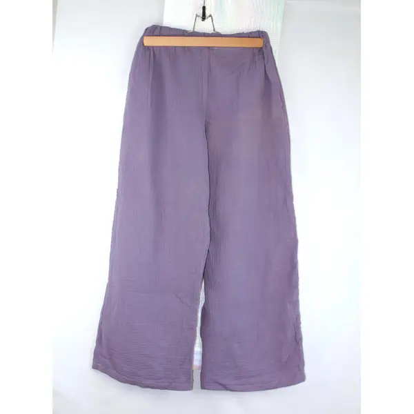 Pantalon léger en gaze de coton