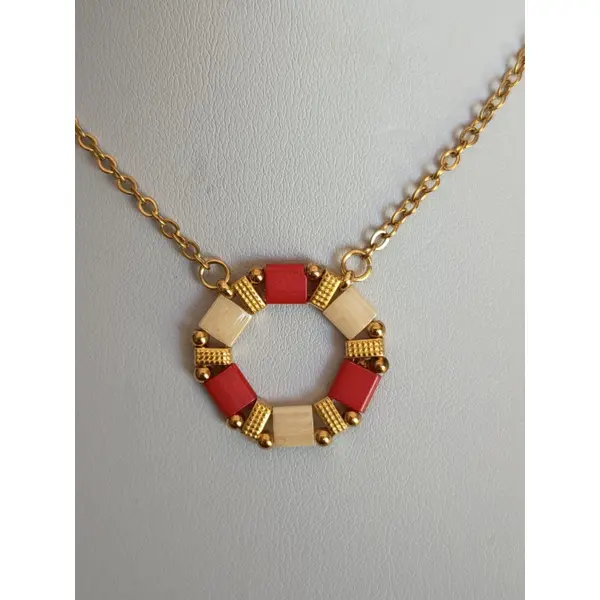 Collier perles tila a693