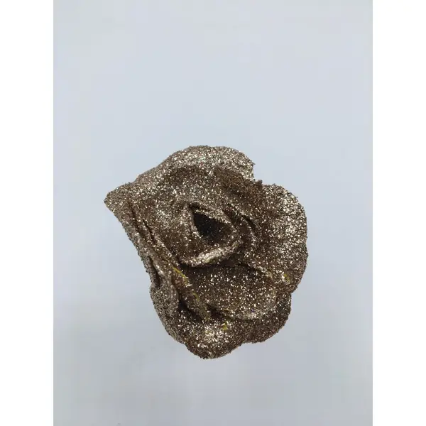 36 Roses cuivre à paillettes sur pique