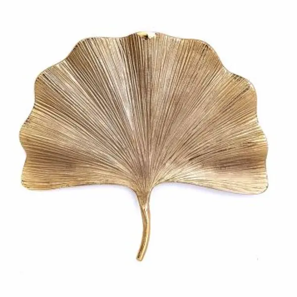Feuille de Lotus dorée - 50cm