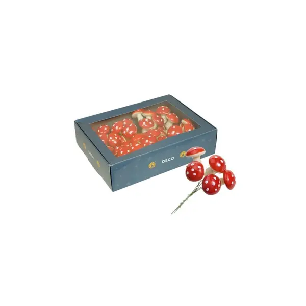 48 Champignons orange sur tige