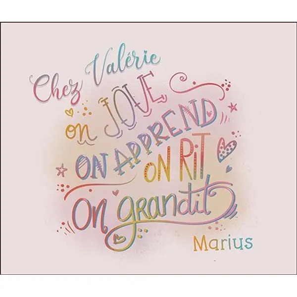 Tapis de souris personnalisé Chez nounou...