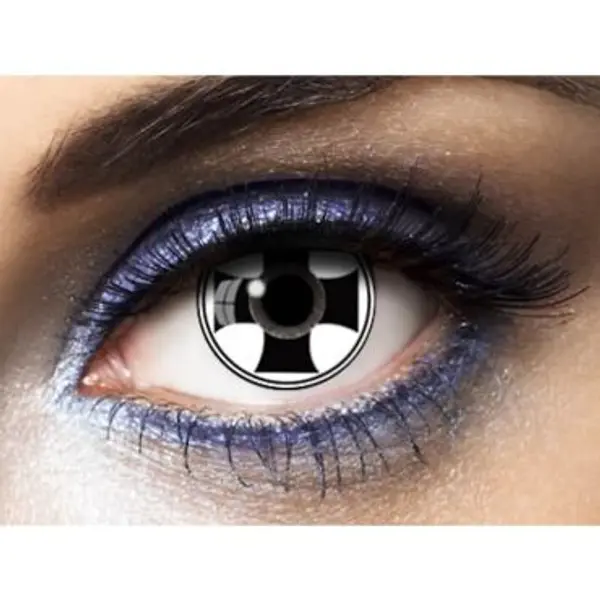 Lentilles " Black Cross " - Croix Noire (sans correction) - 1 An