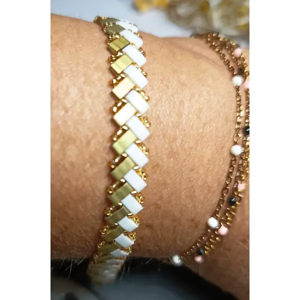 Bracelet chevron miyuki a687